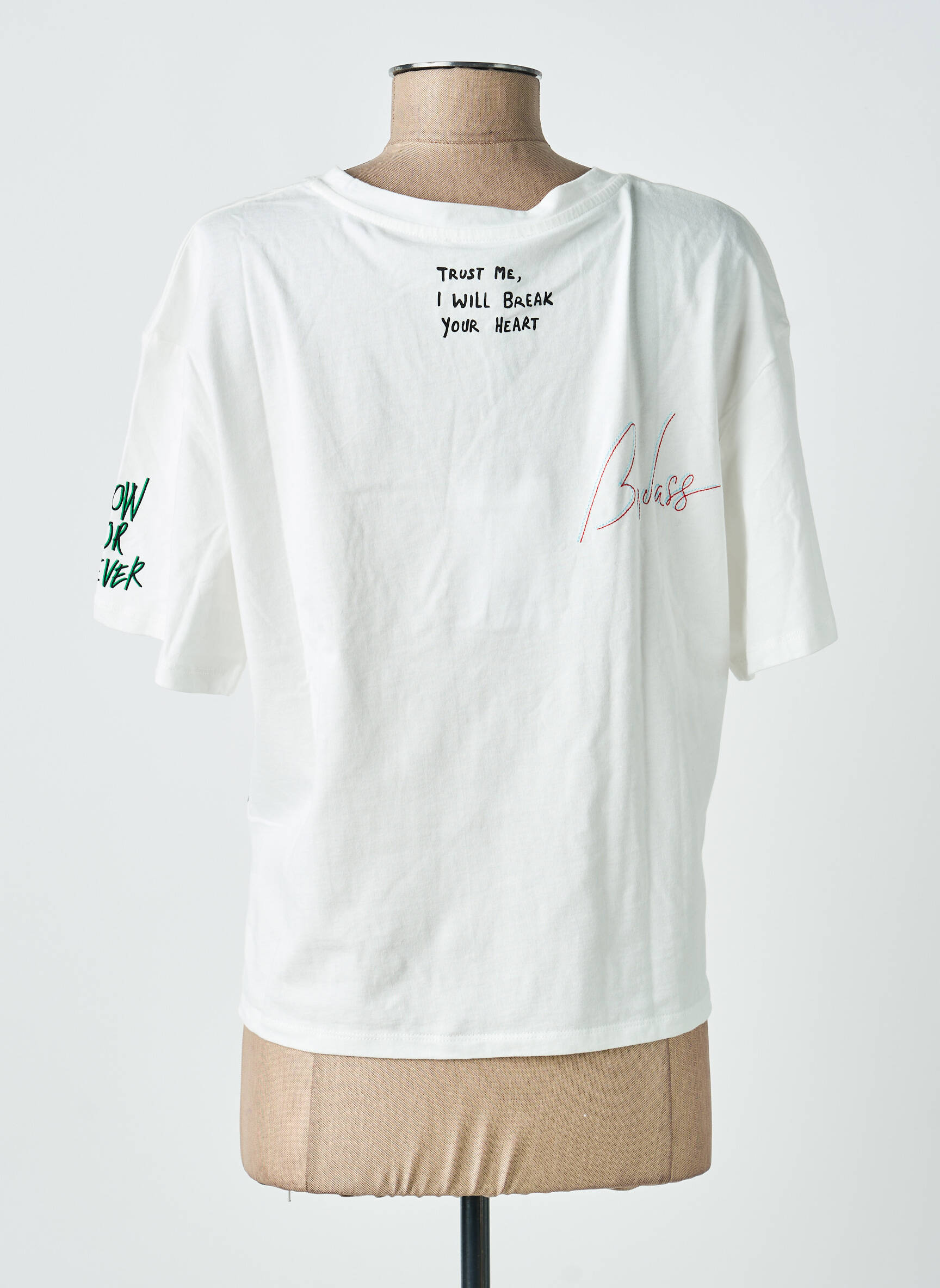 T-shirt coupe droite manches courtes blanc FREEMAN T.PORTER femme