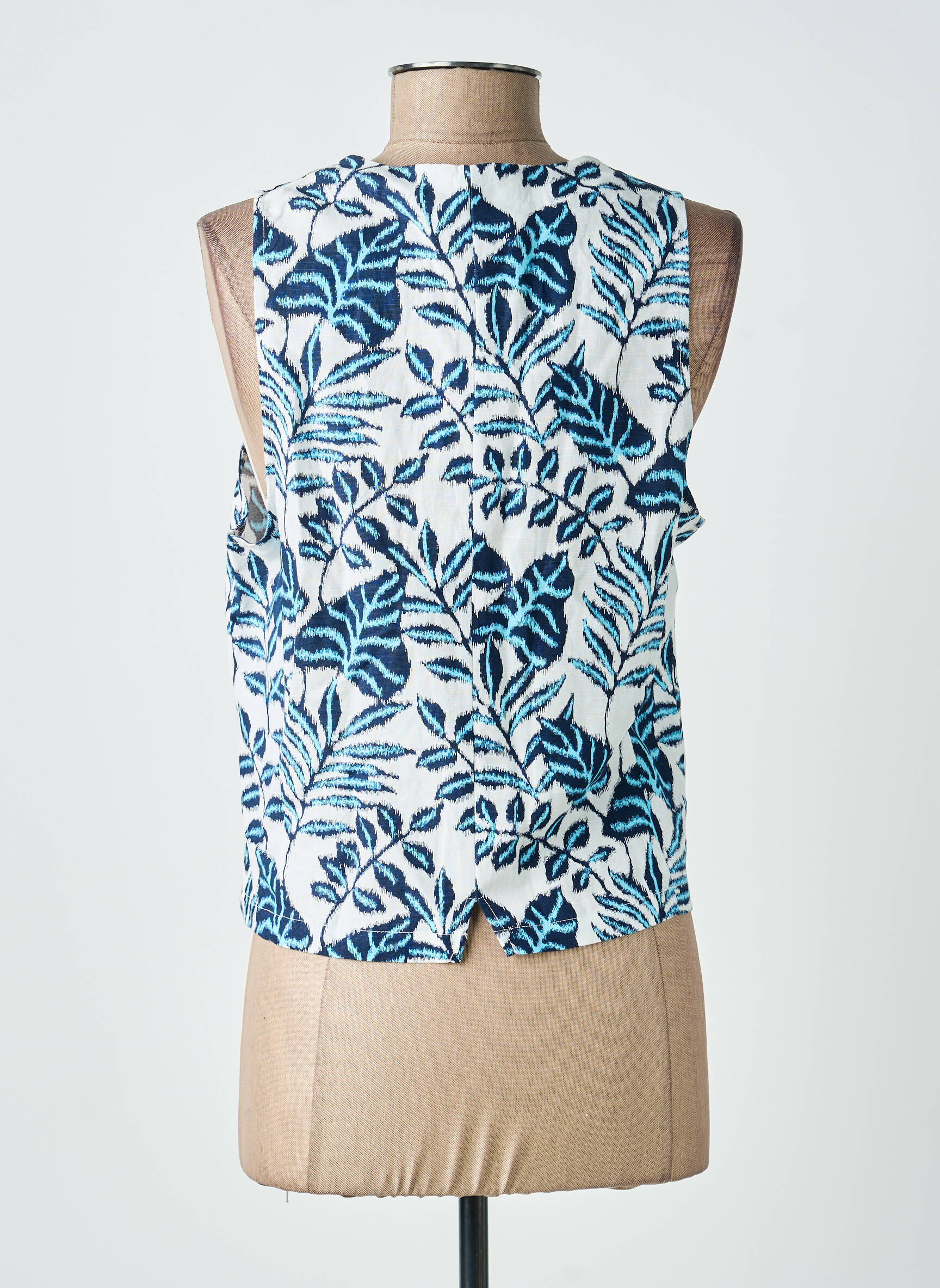 Gilet sans manche coupe cintrée bleu SURKANA femme