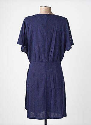 Robe mi-longue manches courtes manches courtes bleu FREEMAN T.PORTER femme