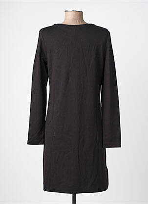 Robe mi-longue manches courtes manches courtes noir SURKANA femme