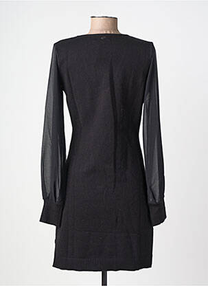 Robe pull col v manches longues noir FREEMAN T.PORTER femme