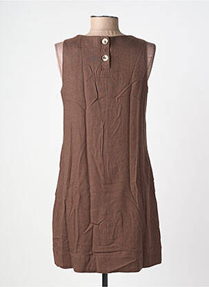 Robe courte sans manche sans manche marron TIFFOSI femme