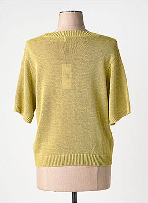 Pull col v manches courtes jaune MOLLY BRACKEN femme