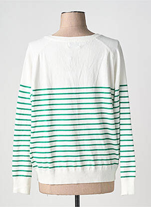 Pull col v manches longues blanc MOLLY BRACKEN femme