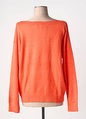 Pull stretch manches longues orange ICHI femme
