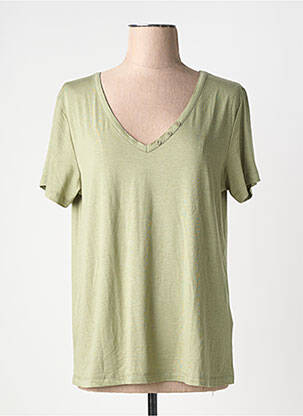 Top stretch manches courtes vert FREEMAN T.PORTER femme
