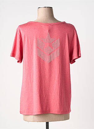Top stretch manches courtes rose FREEMAN T.PORTER femme