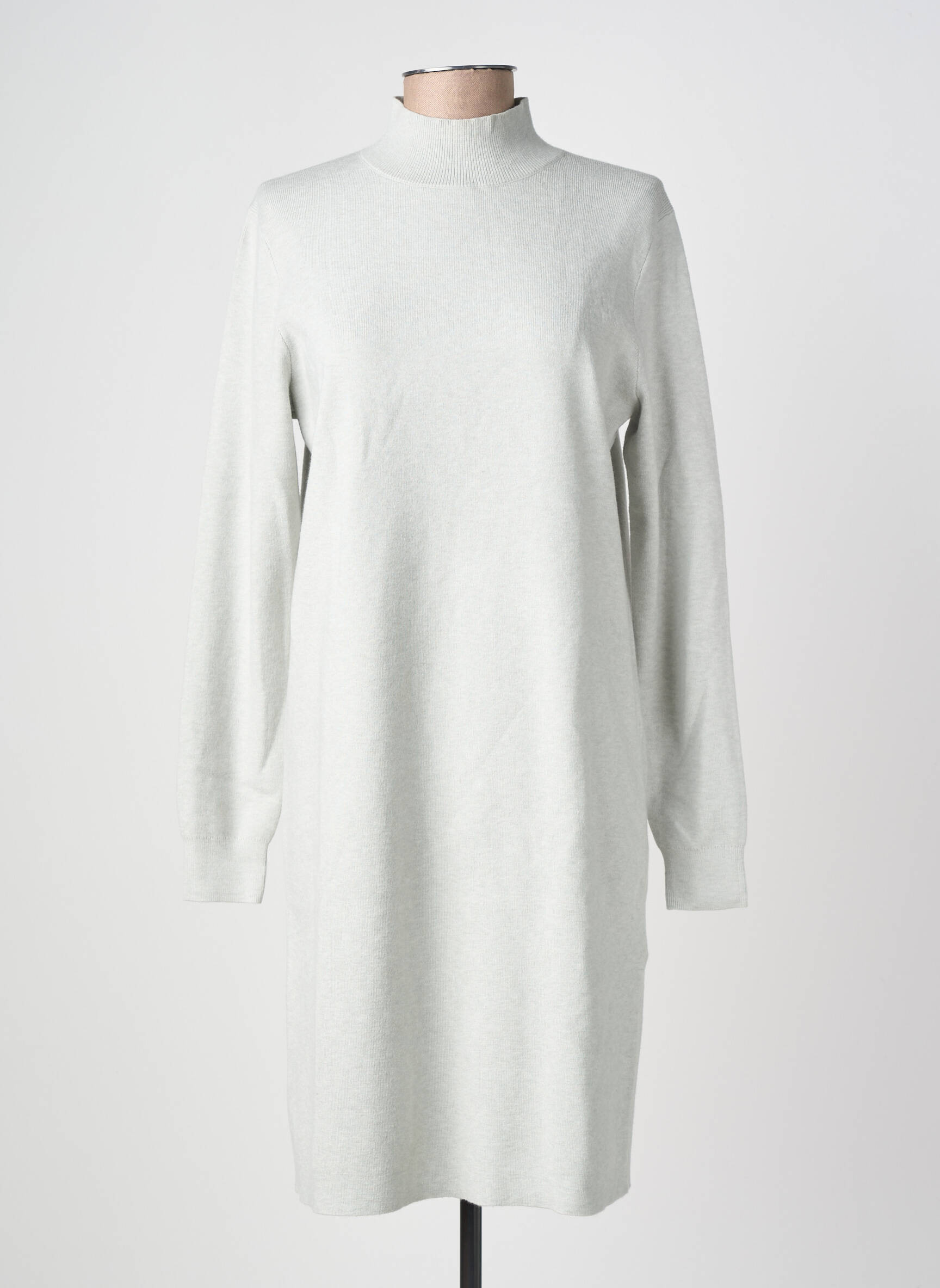 Robe pull coupe droite manches longues gris STREET ONE femme