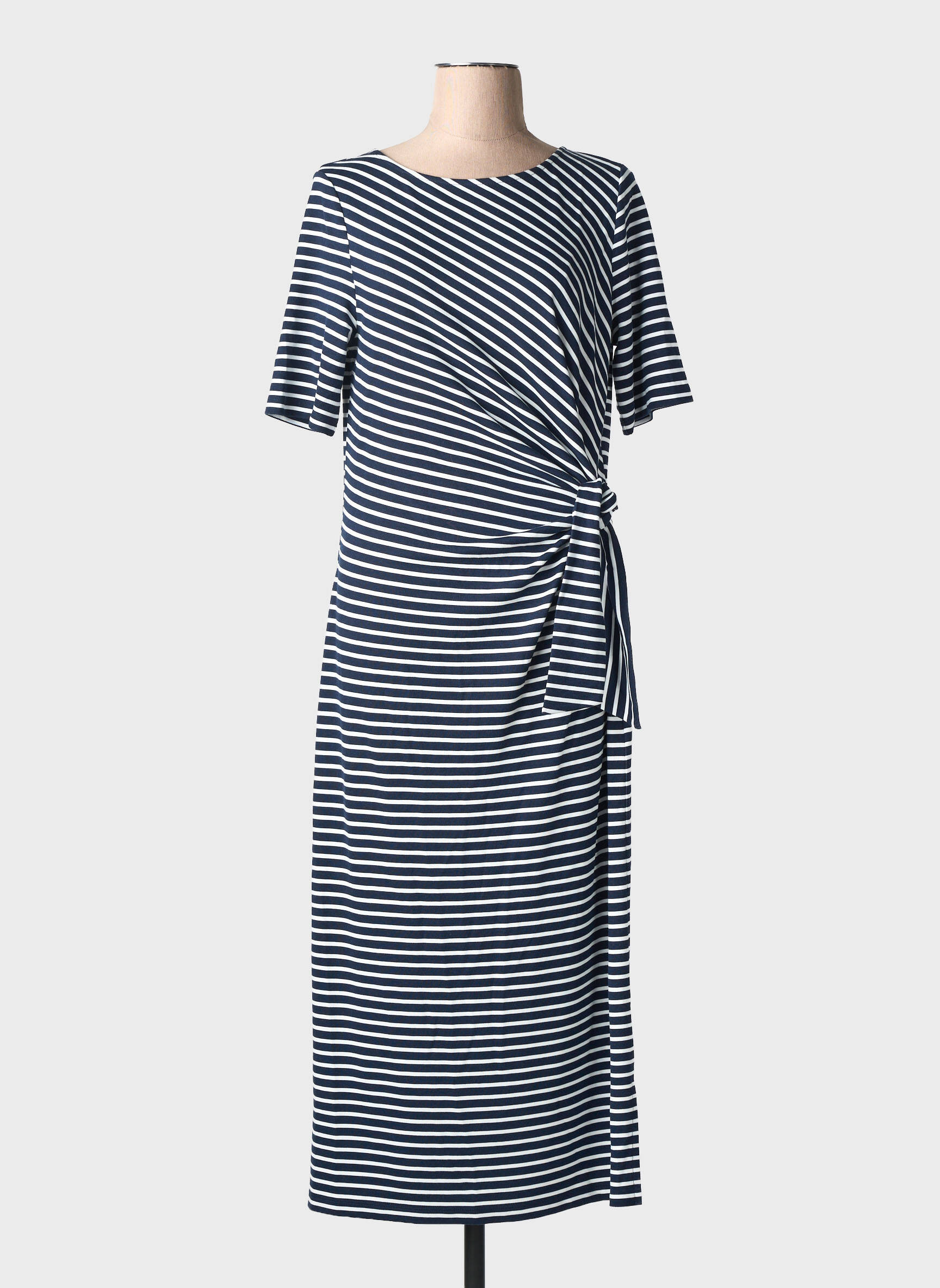 Robe longue manches courtes manches courtes bleu STREET ONE femme