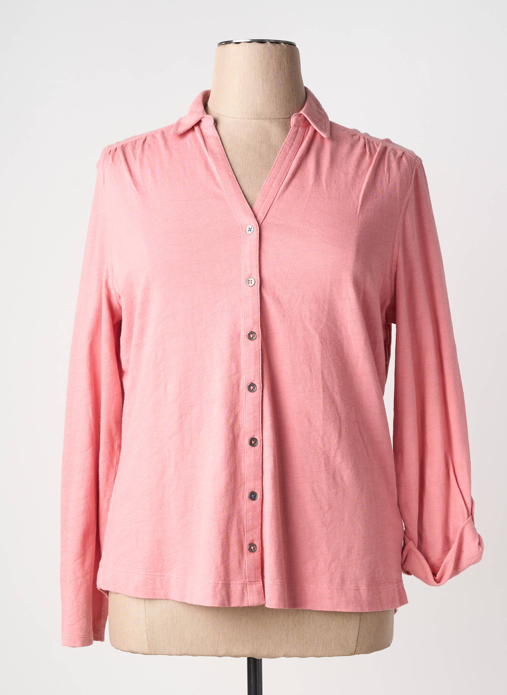 Top stretch manches longues rose WHITE STUFF femme
