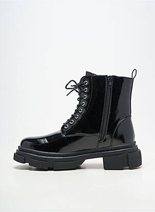 Bottines/boots fermeture zip et lacets talon de 4 à 6cm noir LE TEMPS DES CERISES femme