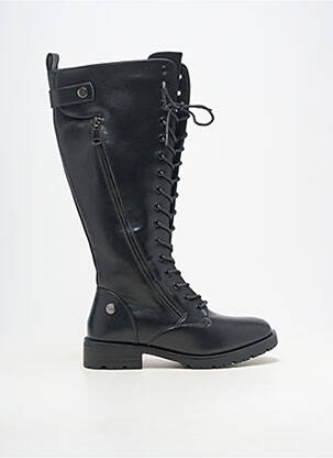 Bottes matière lisse talon de 4 à 6cm noir LPB LES PETITES BOMBES  femme