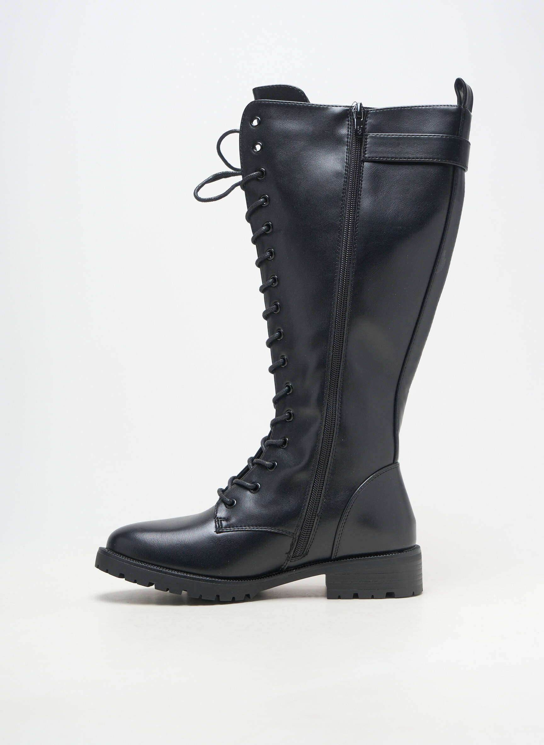 Bottes matière lisse talon de 4 à 6cm noir LPB LES PETITES BOMBES  femme