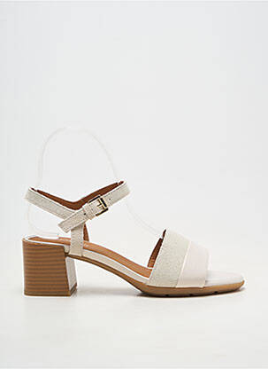 Sandales/nu pieds fermeture boucle(s) talon de 4 à 6cm beige GEOX femme