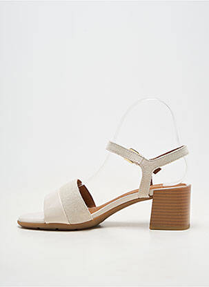 Sandales/nu pieds fermeture boucle(s) talon de 4 à 6cm beige GEOX femme