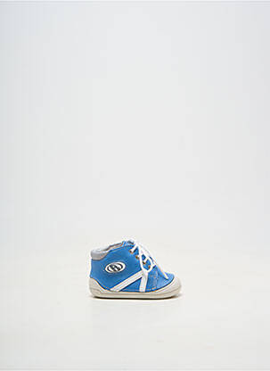 Baskets fermeture lacets bout rond bleu BABYBOTTE garçon