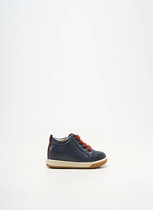 Baskets fermeture elastique bout rond bleu FALCOTTO garçon