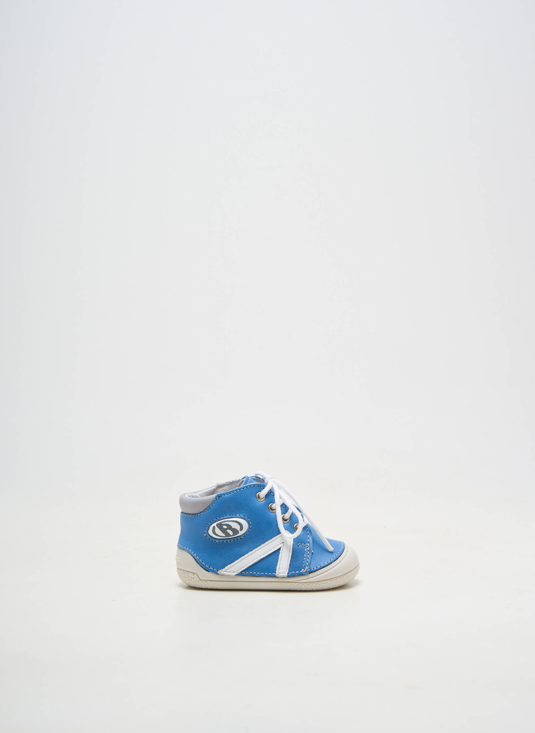 Baskets fermeture lacets bout rond bleu BABYBOTTE garçon