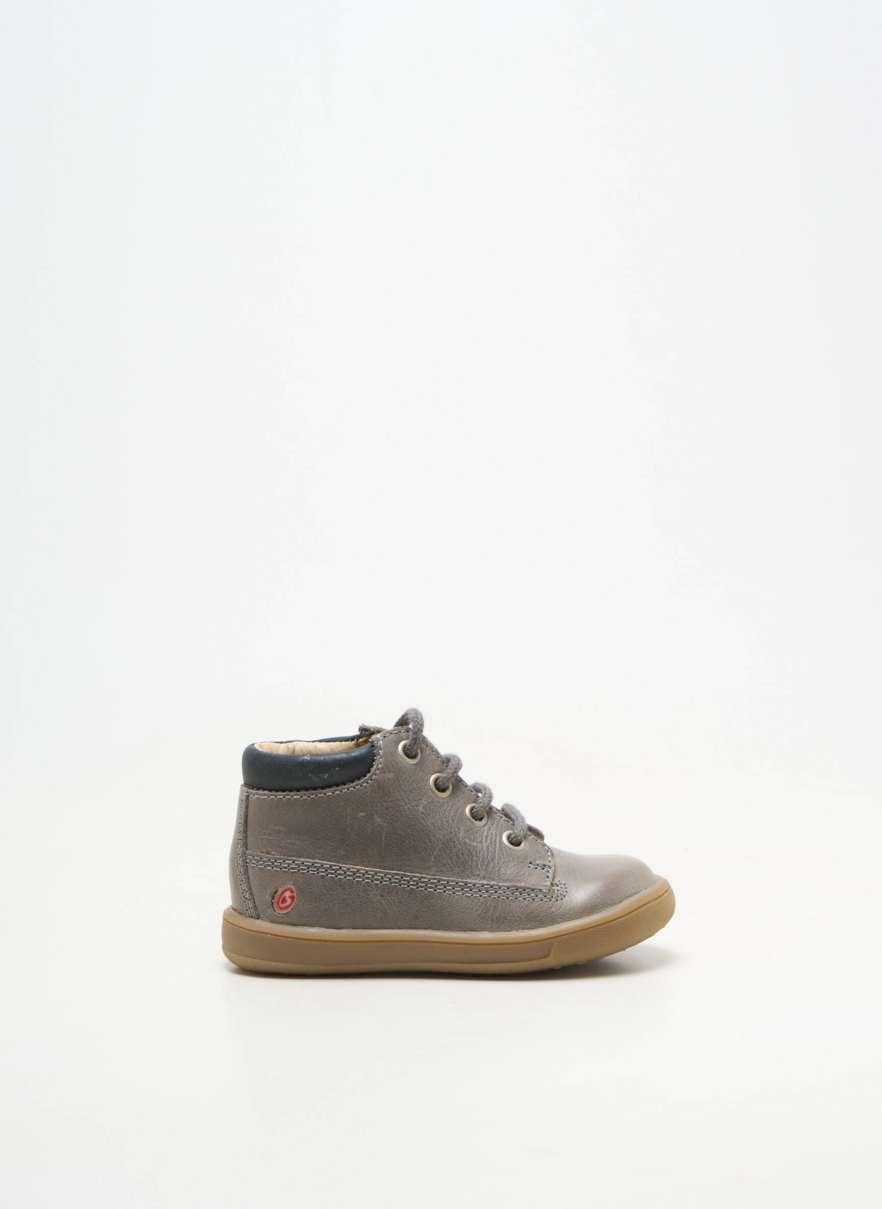 Baskets fermeture lacets bout rond gris GBB garçon