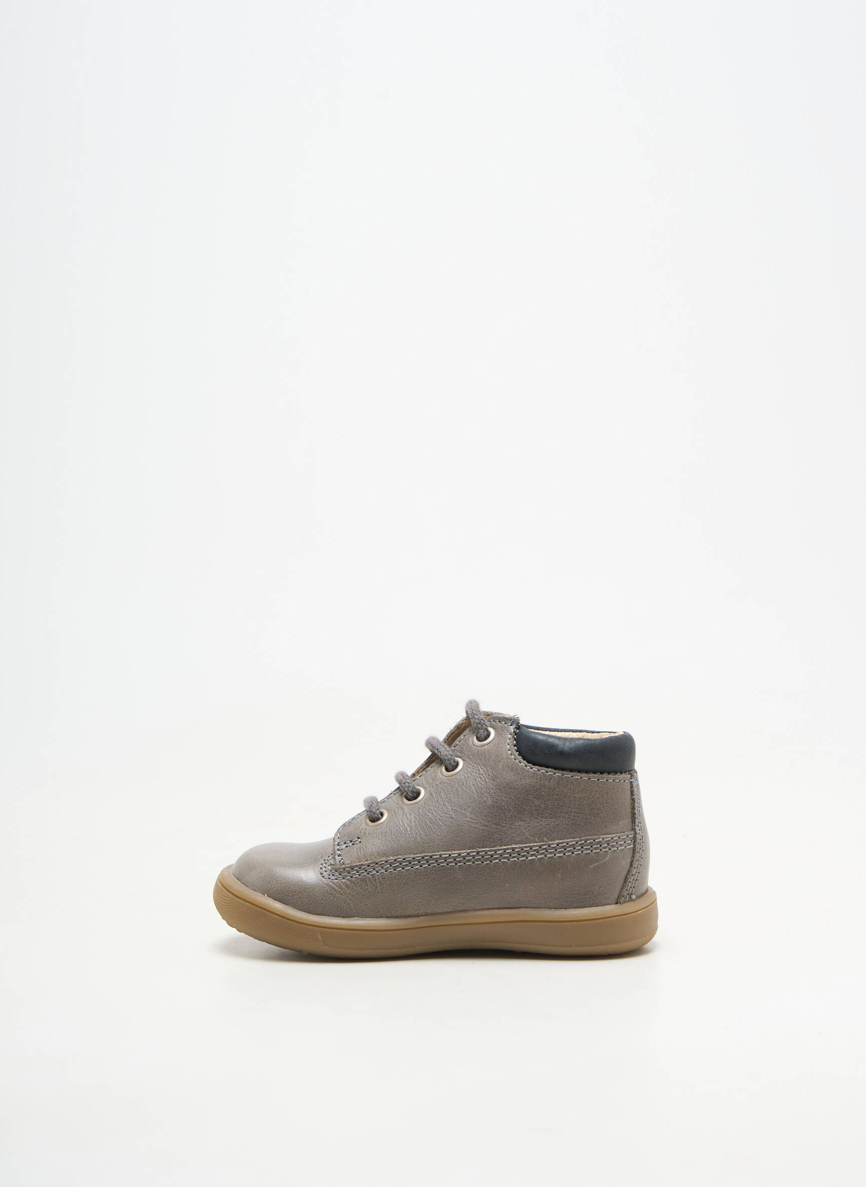 Baskets fermeture lacets bout rond gris GBB garçon
