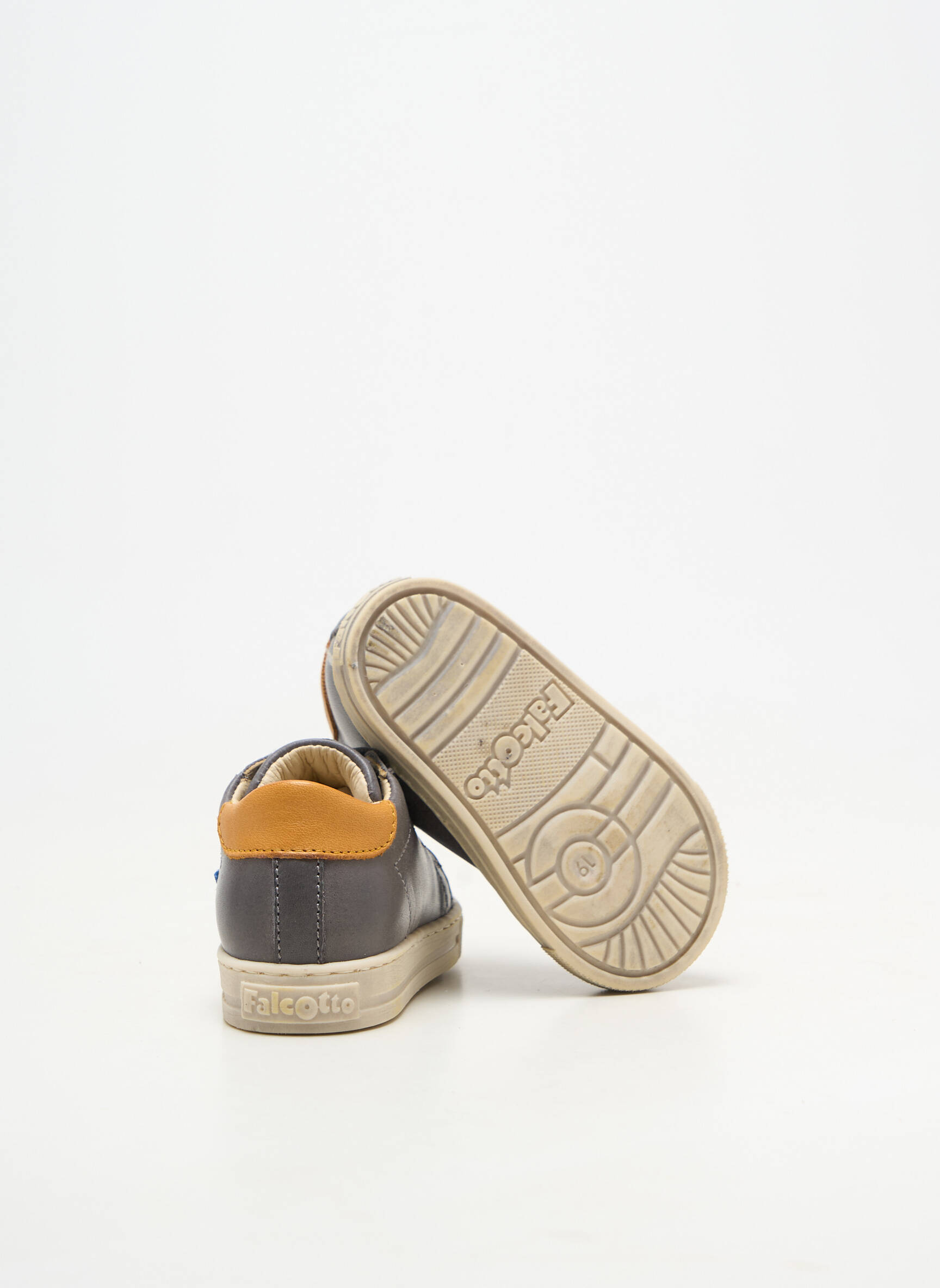 Baskets fermeture elastique bout rond gris FALCOTTO garçon