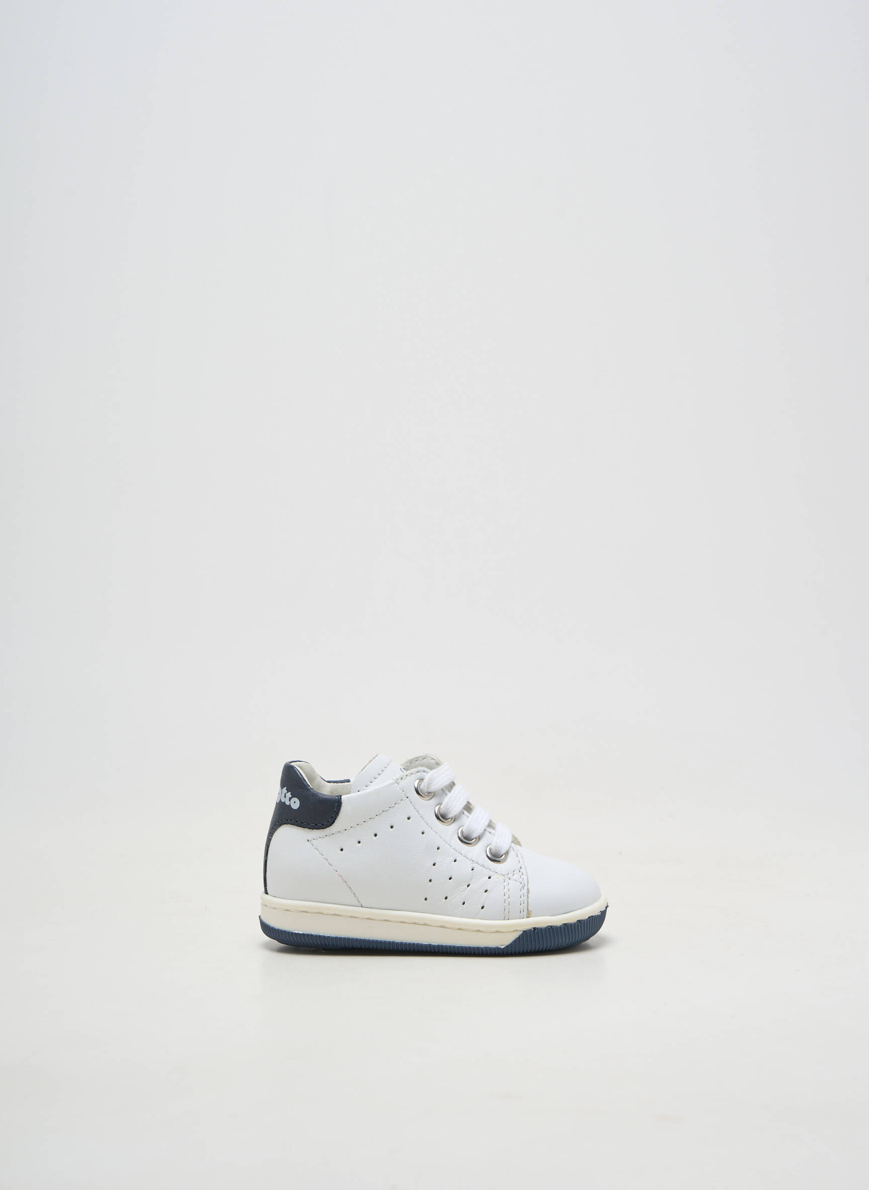Baskets fermeture lacets bout rond blanc FALCOTTO garçon