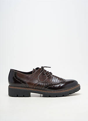 Derbies matière lisse talon de 4 à 6cm marron MARCO TOZZI femme