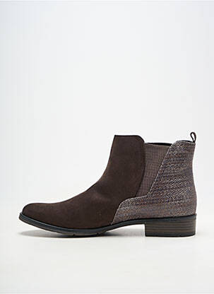 Bottines/boots talon bas talon plat jusqu'à 3cm marron MARCO TOZZI femme