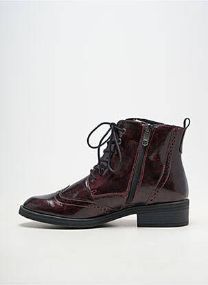 Bottines/boots fermeture zip et lacets talon de 4 à 6cm violet MARCO TOZZI femme