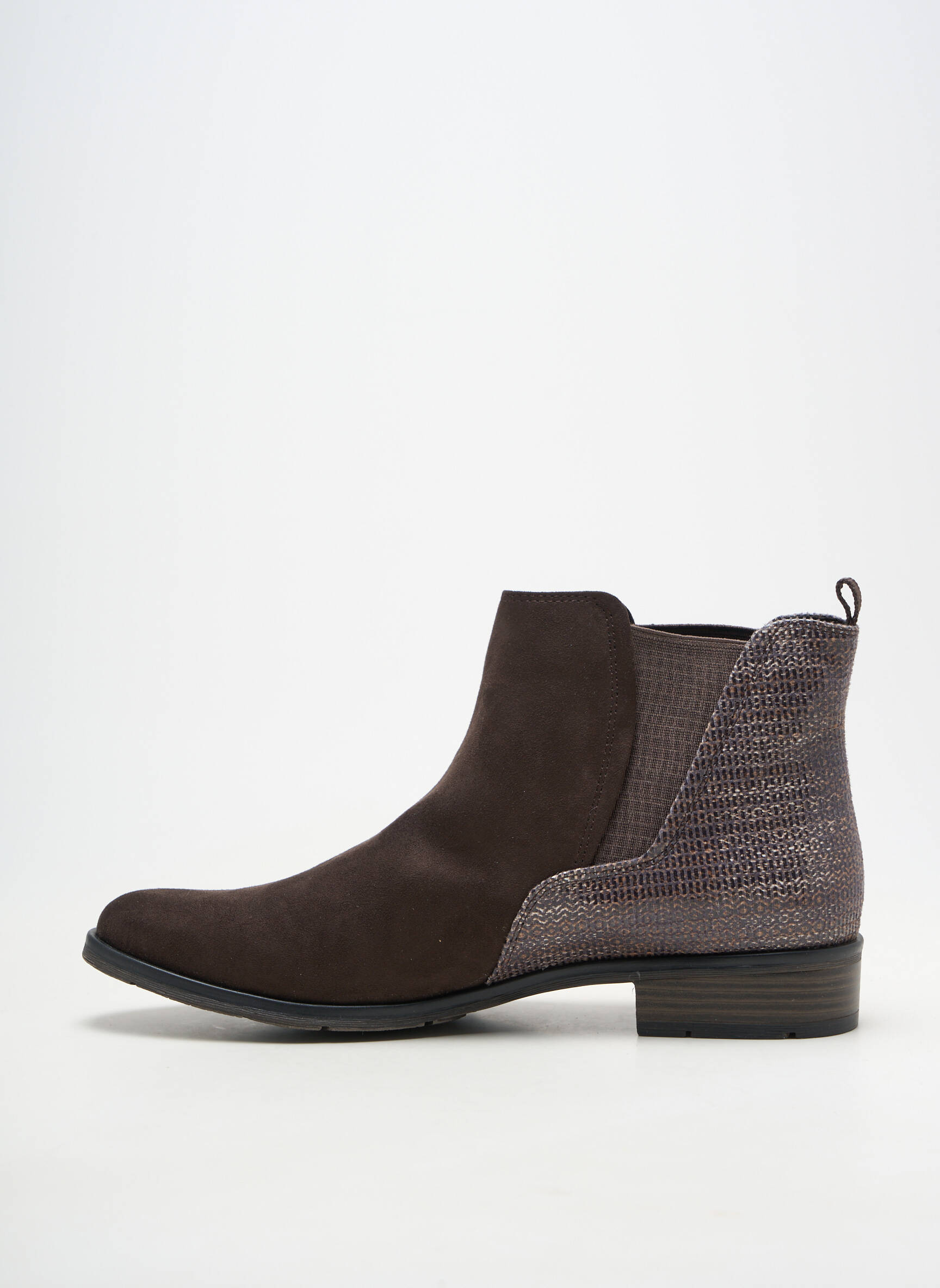 Bottines/boots talon bas talon plat jusqu'à 3cm marron MARCO TOZZI femme