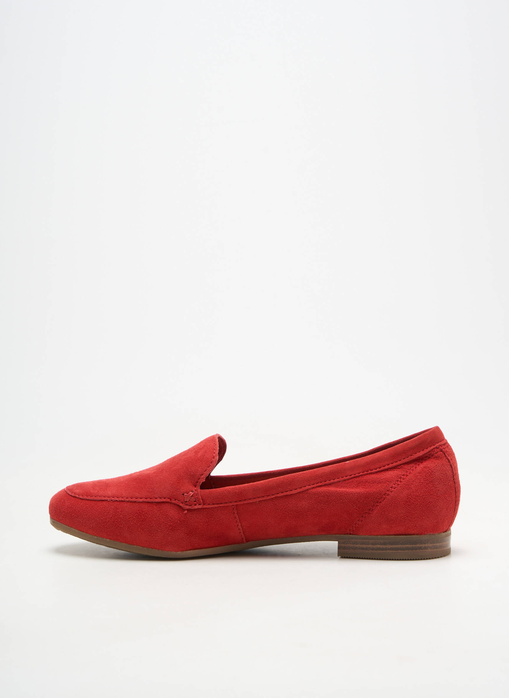 Ballerines talon bas talon plat jusqu'à 3cm rouge BUGATTI femme