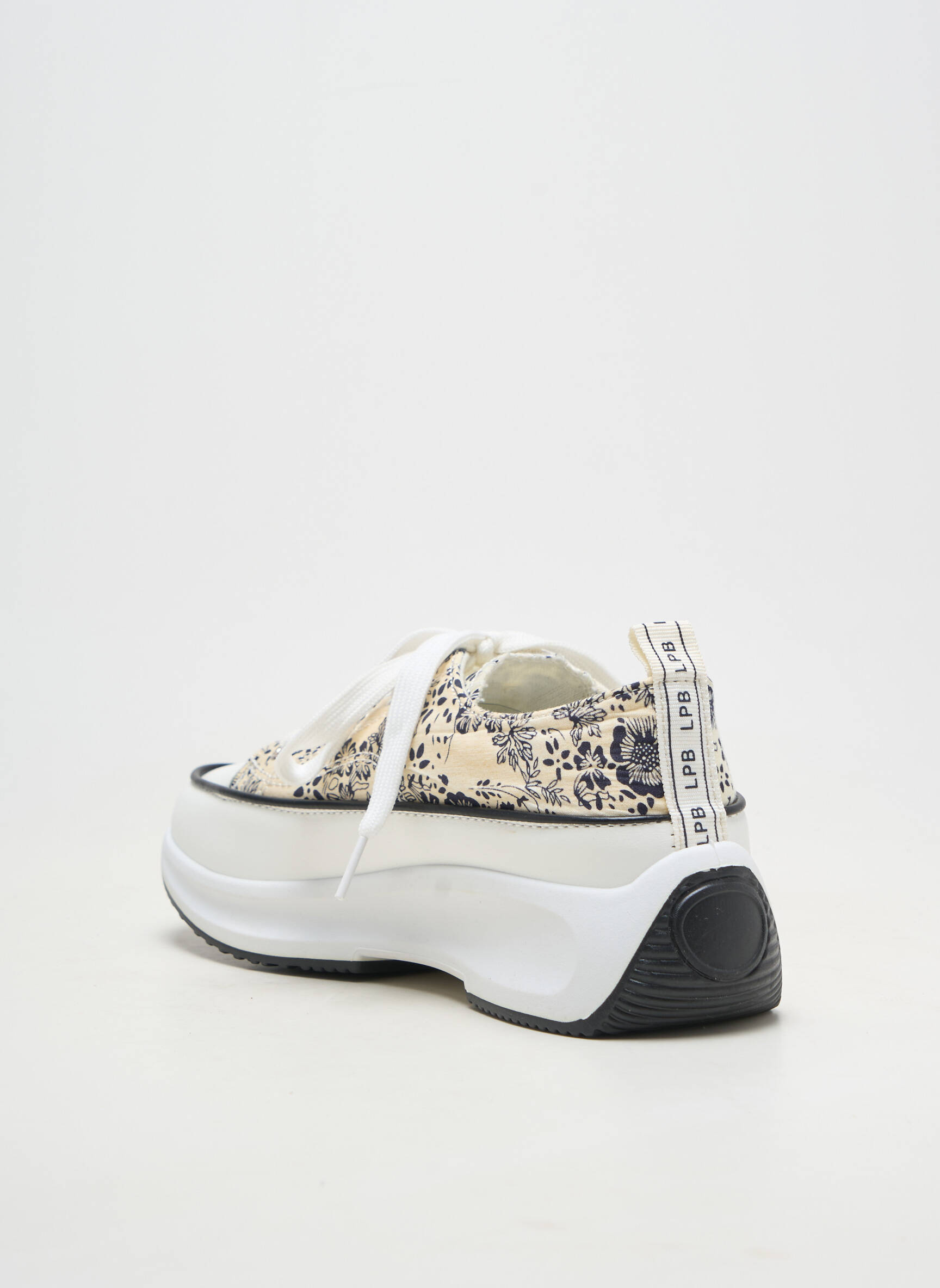 Baskets plateforme talon de 4 à 6cm blanc LPB LES PETITES BOMBES  femme