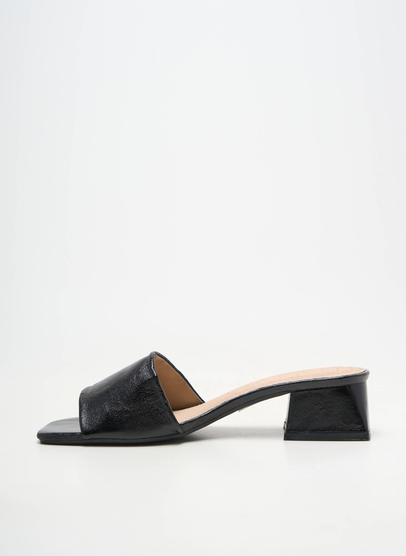 Mules/sabots matière lisse talon de 4 à 6cm noir LPB LES PETITES BOMBES  femme