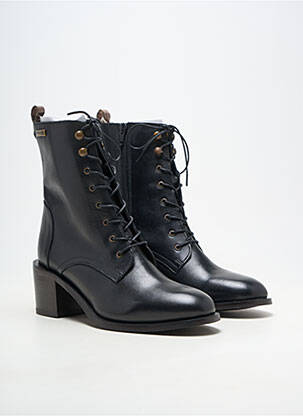 Bottines/boots fermeture zip et lacets talon de 4 à 6cm noir LES TROPEZIENNES PAR M.BELARBI femme
