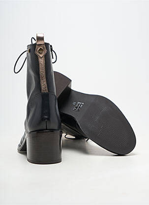 Bottines/boots fermeture zip et lacets talon de 4 à 6cm noir LES TROPEZIENNES PAR M.BELARBI femme