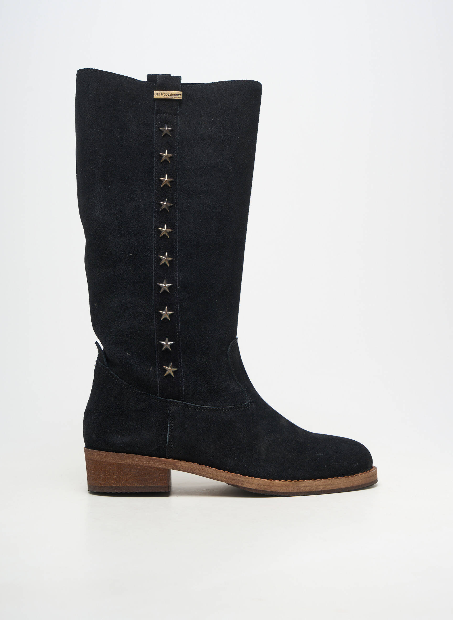 Bottes bout rond talon de 4 à 6cm noir LES TROPEZIENNES PAR M.BELARBI femme
