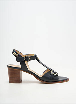 Sandales/nu pieds matière lisse talon de 4 à 6cm noir LES TROPEZIENNES PAR M.BELARBI femme