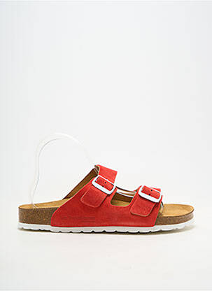 Mules/sabots bout ouvert talon plat jusqu'à 3cm rouge LES TROPEZIENNES PAR M.BELARBI femme