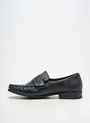 Mocassins matière lisse talon bas noir CASANOVA homme