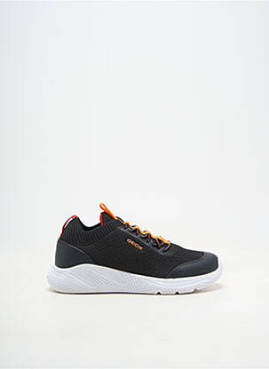 Baskets fermeture elastique bout rond noir GEOX garçon