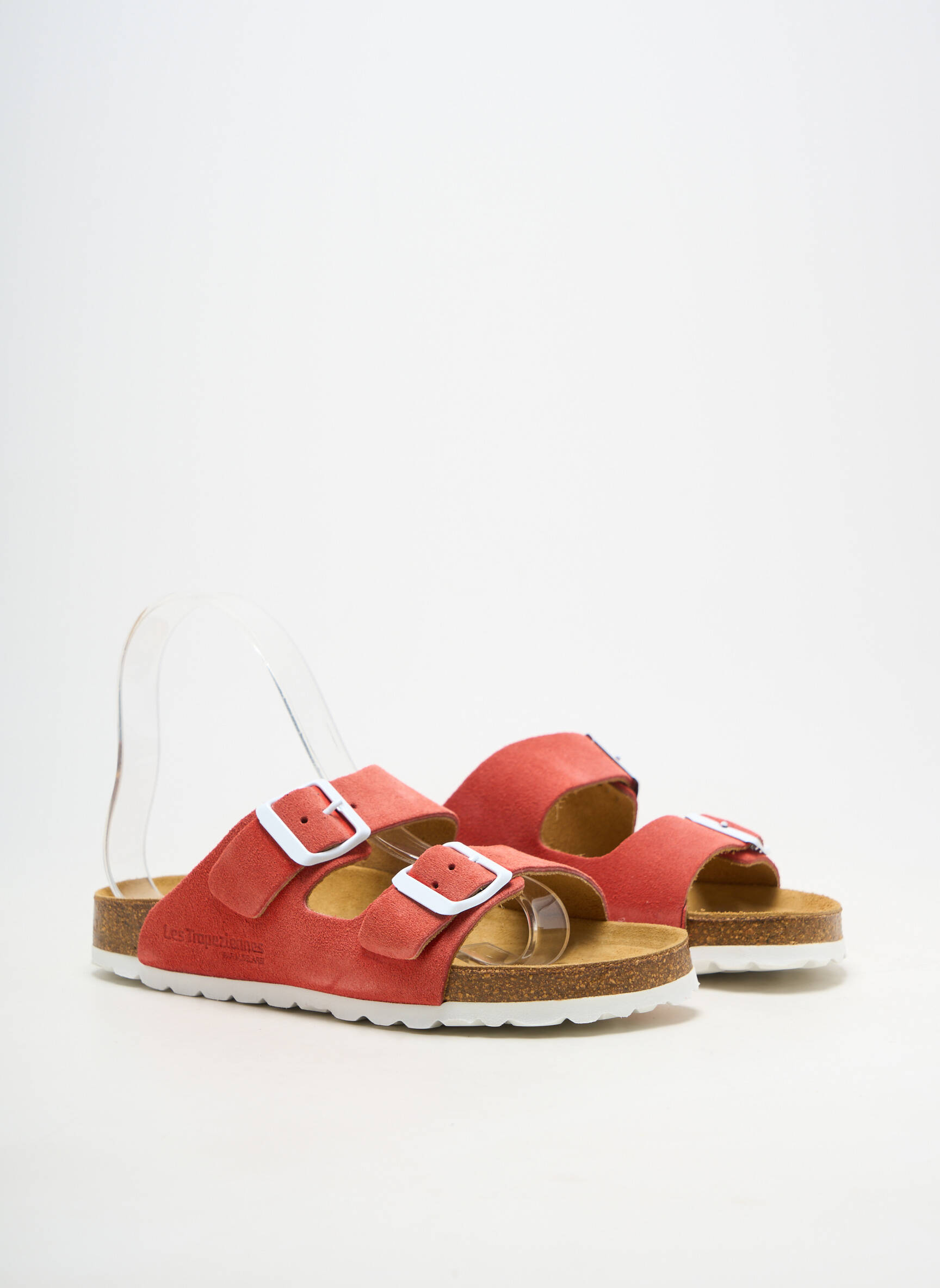 Mules/sabots bout ouvert talon plat jusqu'à 3cm rouge LES TROPEZIENNES PAR M.BELARBI femme