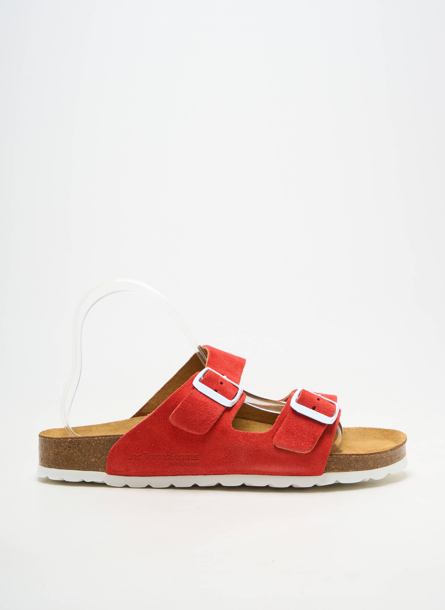 Mules/sabots bout ouvert talon plat jusqu'à 3cm rouge LES TROPEZIENNES PAR M.BELARBI femme