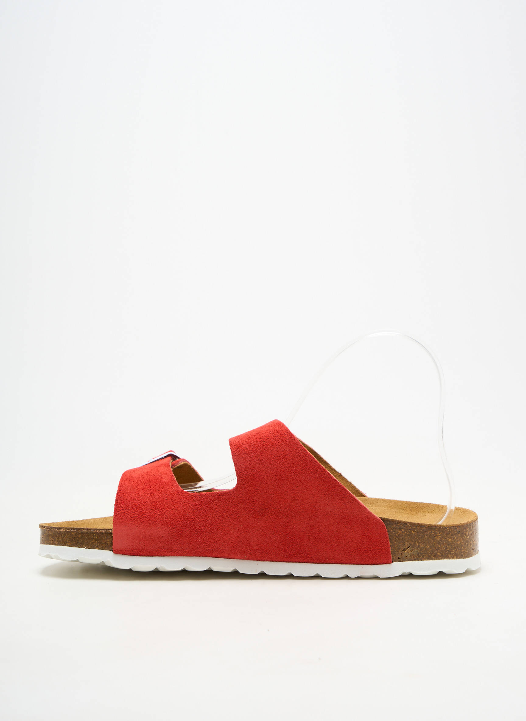 Mules/sabots bout ouvert talon plat jusqu'à 3cm rouge LES TROPEZIENNES PAR M.BELARBI femme