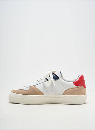 Baskets matière lisse bout rond blanc PEPE JEANS homme