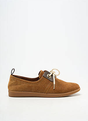Baskets tissage tissage pailleté talon plat jusqu'à 3cm marron ARMISTICE femme
