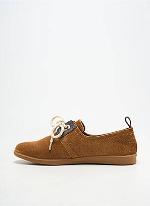 Baskets tissage tissage pailleté talon plat jusqu'à 3cm marron ARMISTICE femme