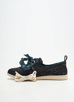 Baskets matière lisse talon plat jusqu'à 3cm noir ARMISTICE femme