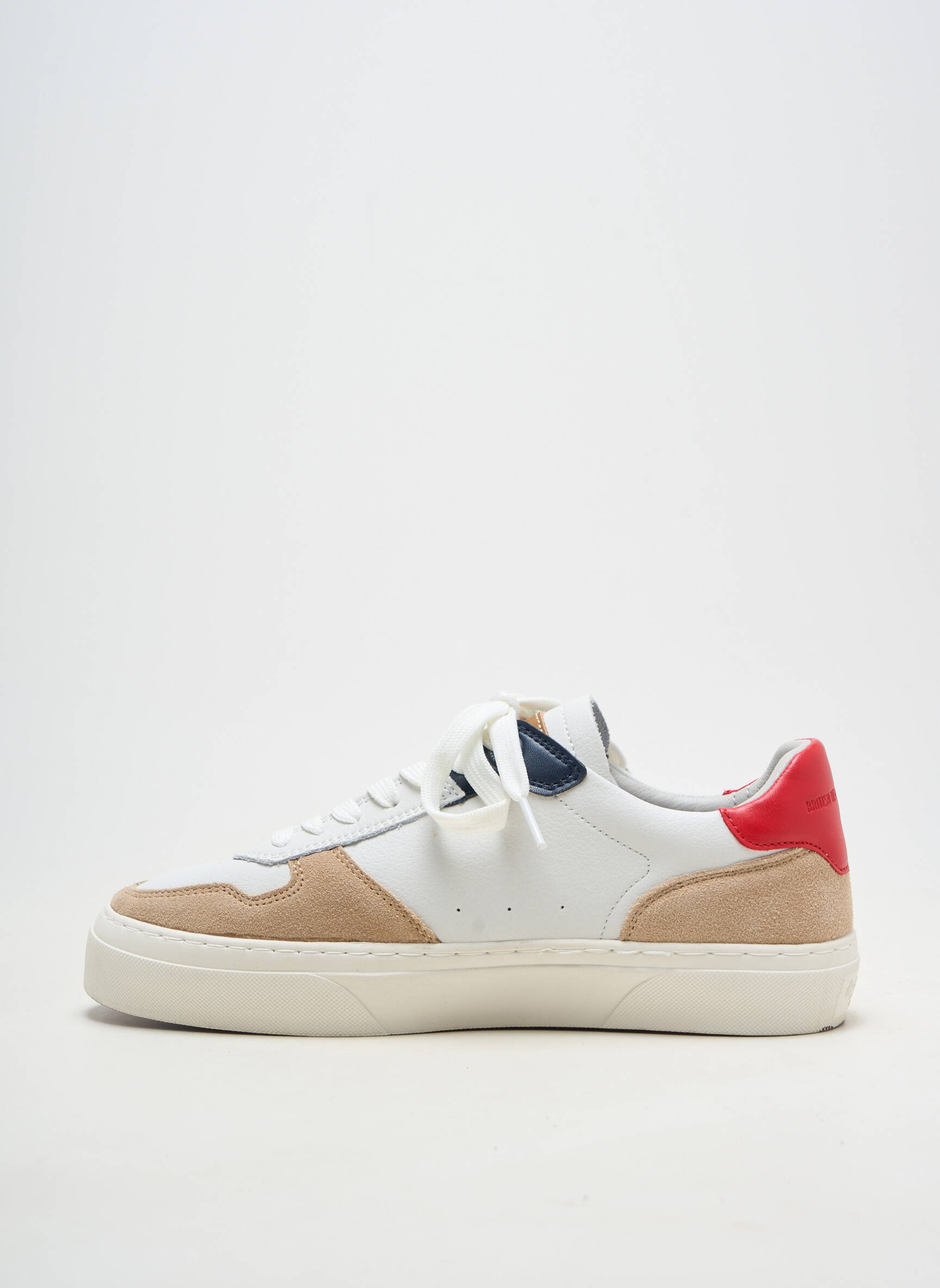 Baskets matière lisse bout rond blanc PEPE JEANS homme