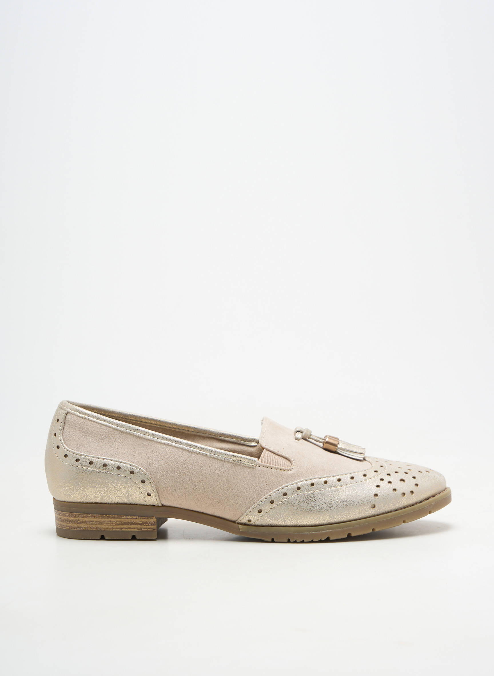 Ballerines talon bas talon plat jusqu'à 3cm beige SOFT LINE femme