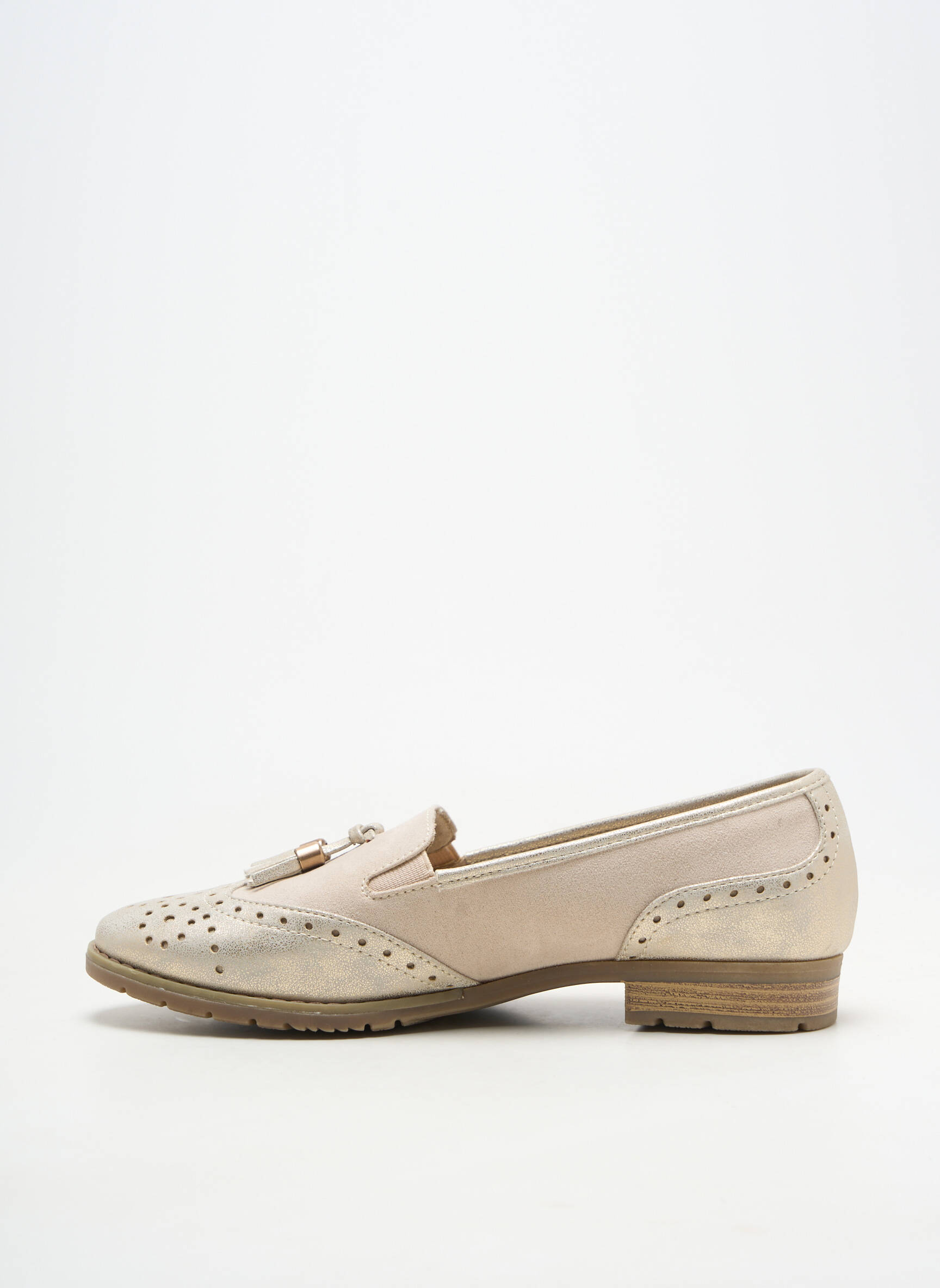 Ballerines talon bas talon plat jusqu'à 3cm beige SOFT LINE femme